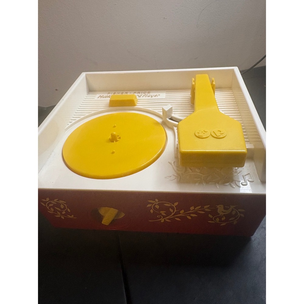 Fisher-Price Music Box Record Player 1697 Red Yellow 2014 Mattel Basic Fun